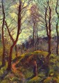 paisaje con grandes árboles Camille Pissarro
